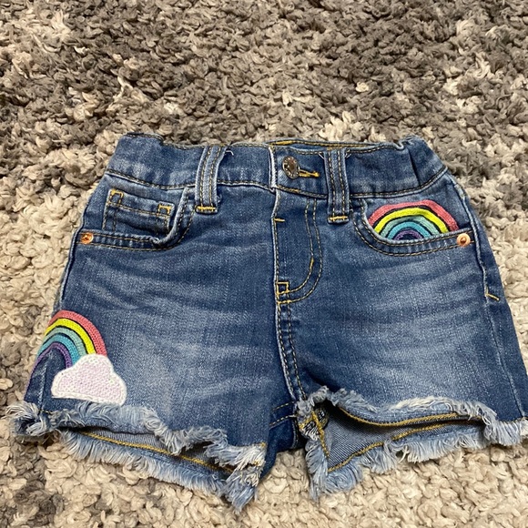 Cat & Jack Other - Cat and jack 2T denim rainbow shorts